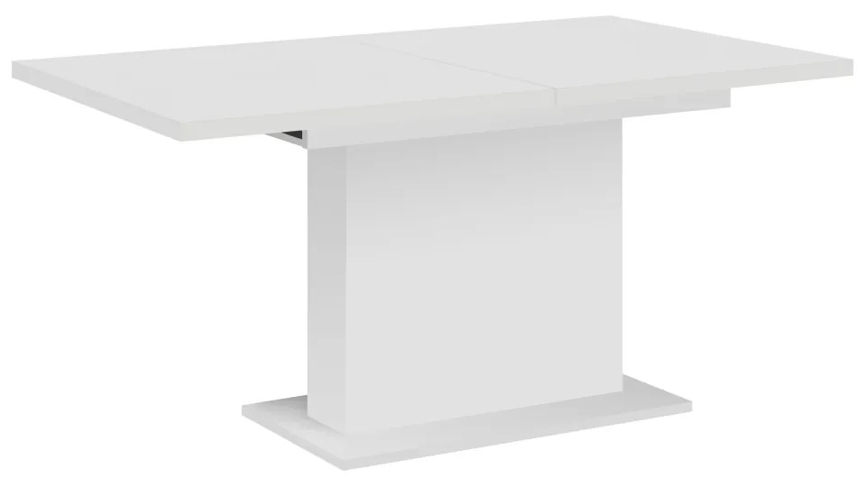 Masa dining extensibila, alba, 160-200x90 cm, BOBA