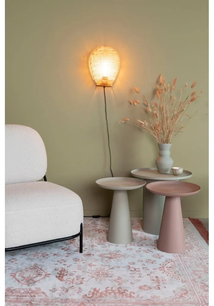 Măsuță auxiliară rotundă din metal ø 45,5 cm Sverre – White Label