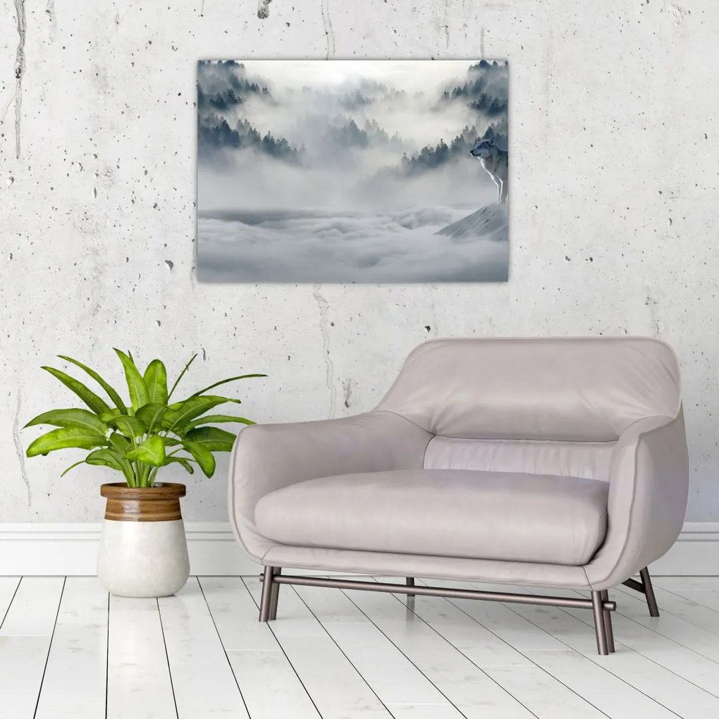 Tablou cu lupi (70x50 cm)