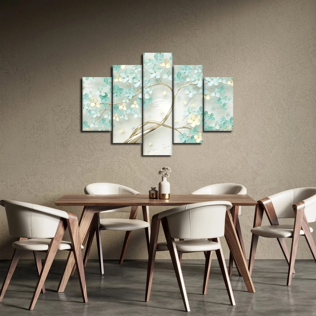 Tablou - Copac auriu înflorit (150x105 cm)