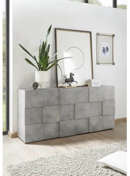 Comodă SERIAN, gri beton