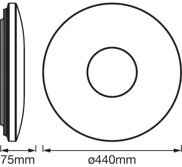 Ledvance - Plafon LED cu senzor SPARKLEDOT LED/32W/230V