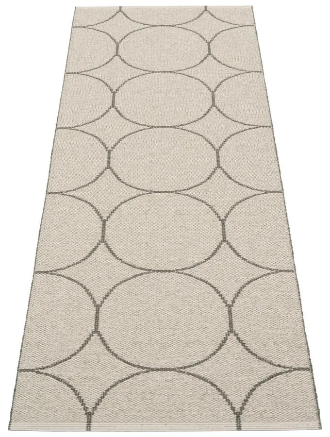 Covor tip traversă pentru interior și exterior gri închis 70x200 cm Boo Charcoal Linen – Pappelina