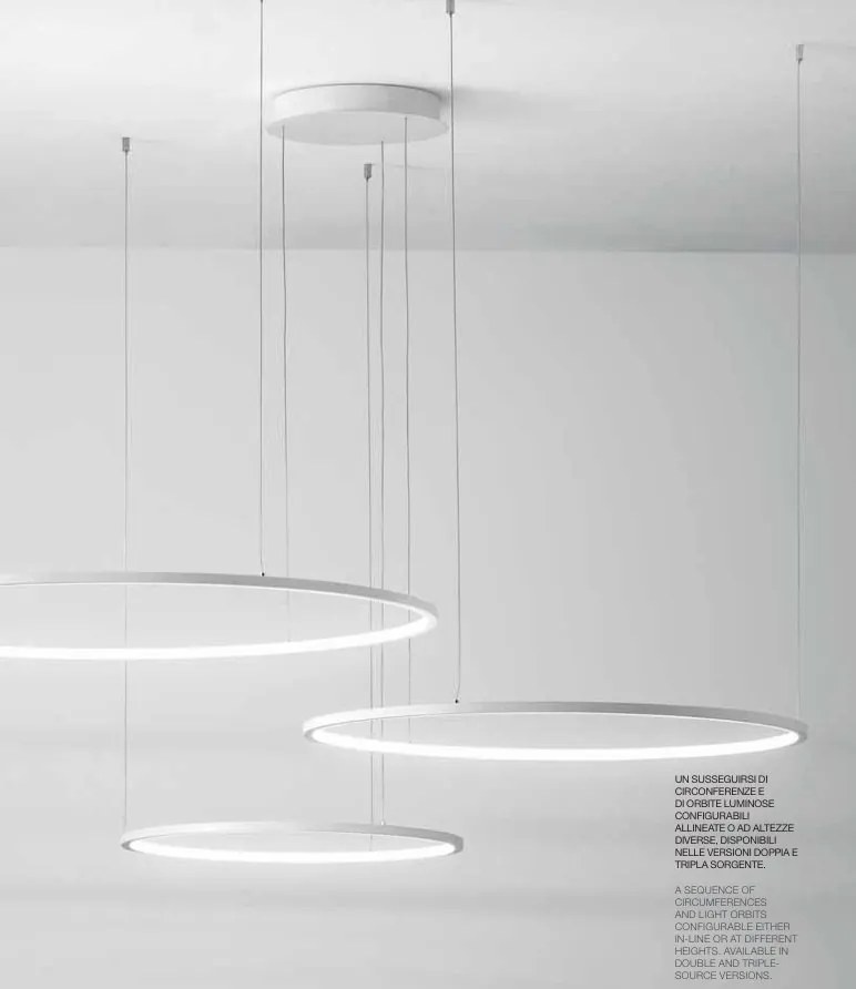 Lustra LED circulara cu 3 inele 100/80/60cm ERIKA