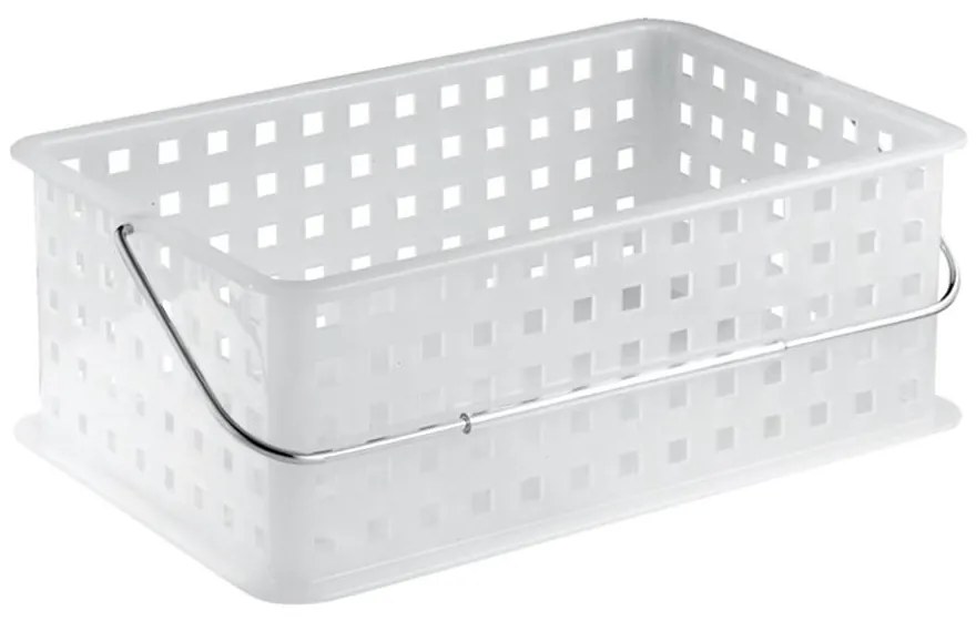 Coș iDesign Alan, 35,5 x 23 cm, alb