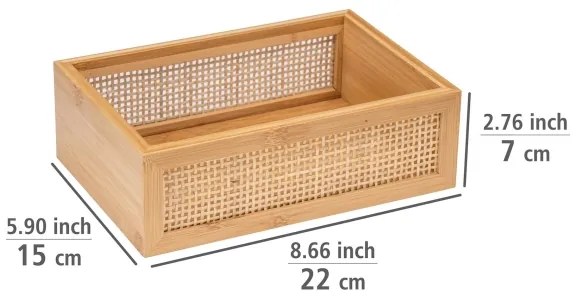 WENKO ALLEGRE - Tăviță pentru cadă 22x15 cm maro 25602100