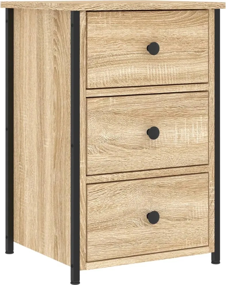 vidaXL Noptieră, stejar sonoma, 40x36x60 cm, lemn compozit