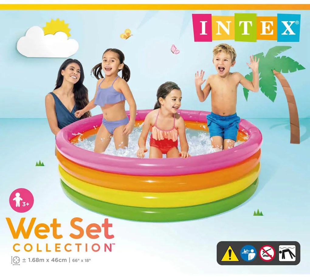 Intex Piscina gonflabila Sunset 4 inele 168 x 46 cm 168 x 46 cm