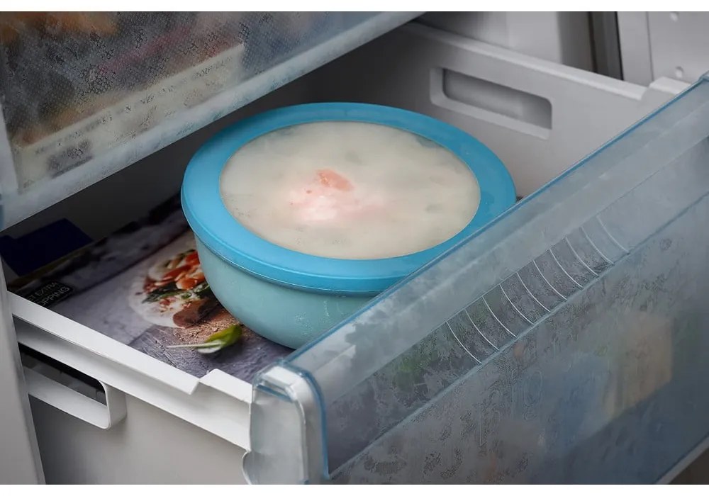 Bol cu capac Mepal Nordic, 350 ml, albastru