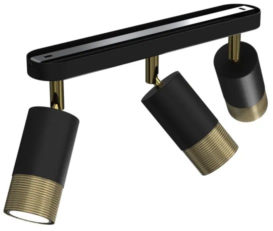 Spot LINK 3xGU10/8W/230V negru/alamă