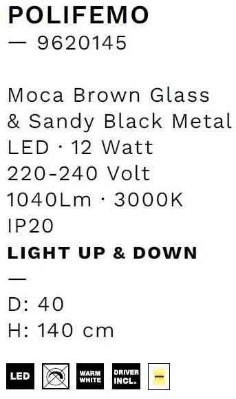 Lustra/Pendul LED design modern decorativ POLIFEMO D-40cm