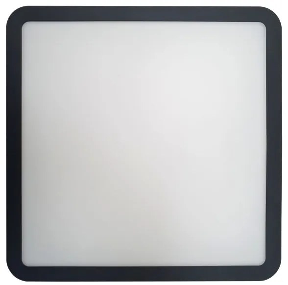 Plafonieră LED cu senzor pentru baie ELLÉ LED/24W/230V 26x26 cm IP54 antracit