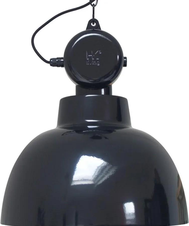 Lampa Suspendata Industriala FACTORY Neagra L - Metal Negru Diametru (55x50 cm)