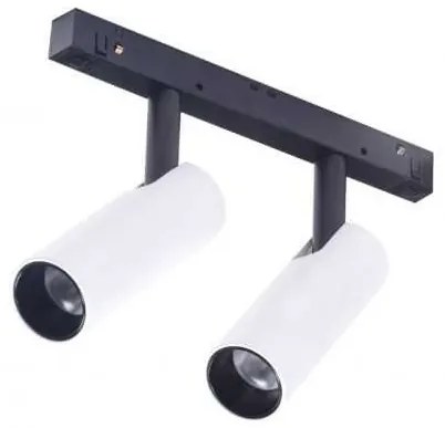 Set 3 metri sina magnetica monofazata cu iluminat inclus Alfa 52M3032WH alb, 3000K