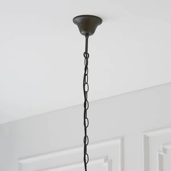 Endon 64147 - Candelabru cu lanț Tiffany FARGO, 1xE27/60W/230V, Ø 50 cm