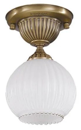 Plafoniera clasica design italian din alama, sticla 9250 RA-PL. 9250/1