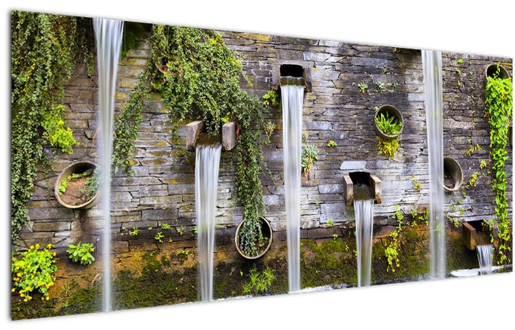 Tablou - Zid de piatră, Hamburg, Germania (120x50 cm)