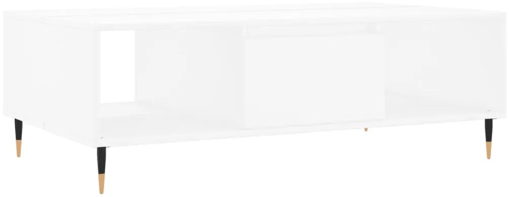 827076 vidaXL Masă de cafea, alb, 104x60x35 cm, lemn compozit