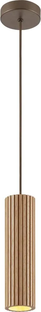 Brilliant - Pendul pe cablu LAKEWOOD 1xGU10/10W/230V Ø 10 cm maro