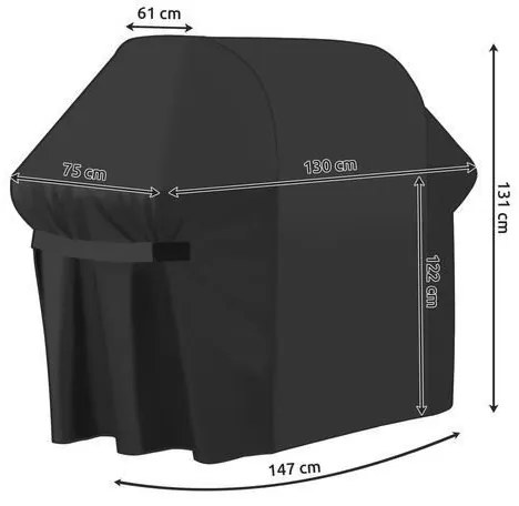 Husă pentru grătar de grădină 131x130x75 cm