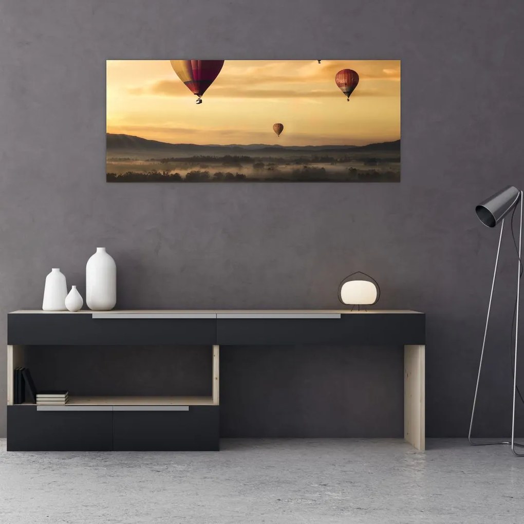 Tablou cu baloane zburând (120x50 cm)