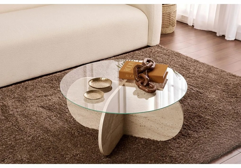 Măsuță de cafea Aeris Travertine