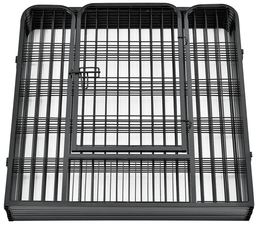 Juskys Pix metalic pentru catelusi -160x160x80cm