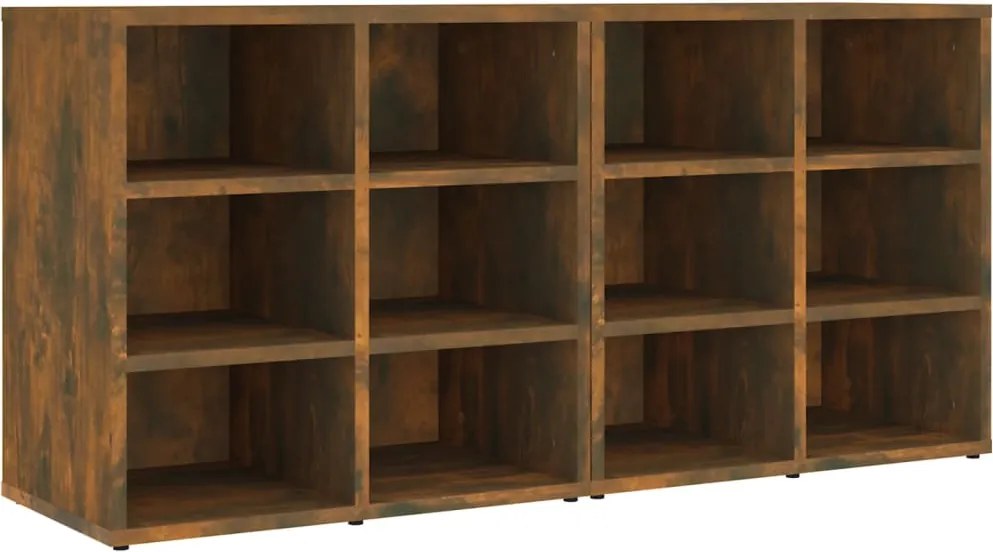 vidaXL Pantofare, 2 buc., stejar fumuriu, 52,5x30x50 cm