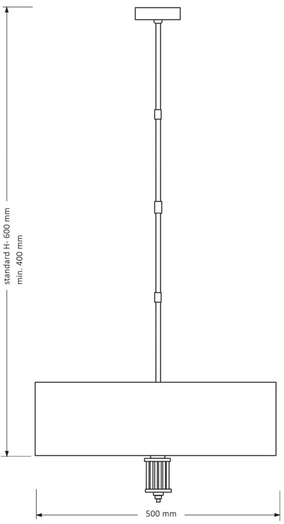 Lustra suspendata eleganta design modern Seti, 50cm