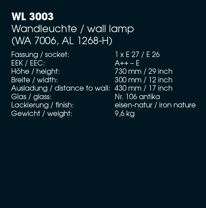 Aplica iluminat exterior design medieval cu felinar rotund si acoperis nituit, din fier forjat, WL 3003