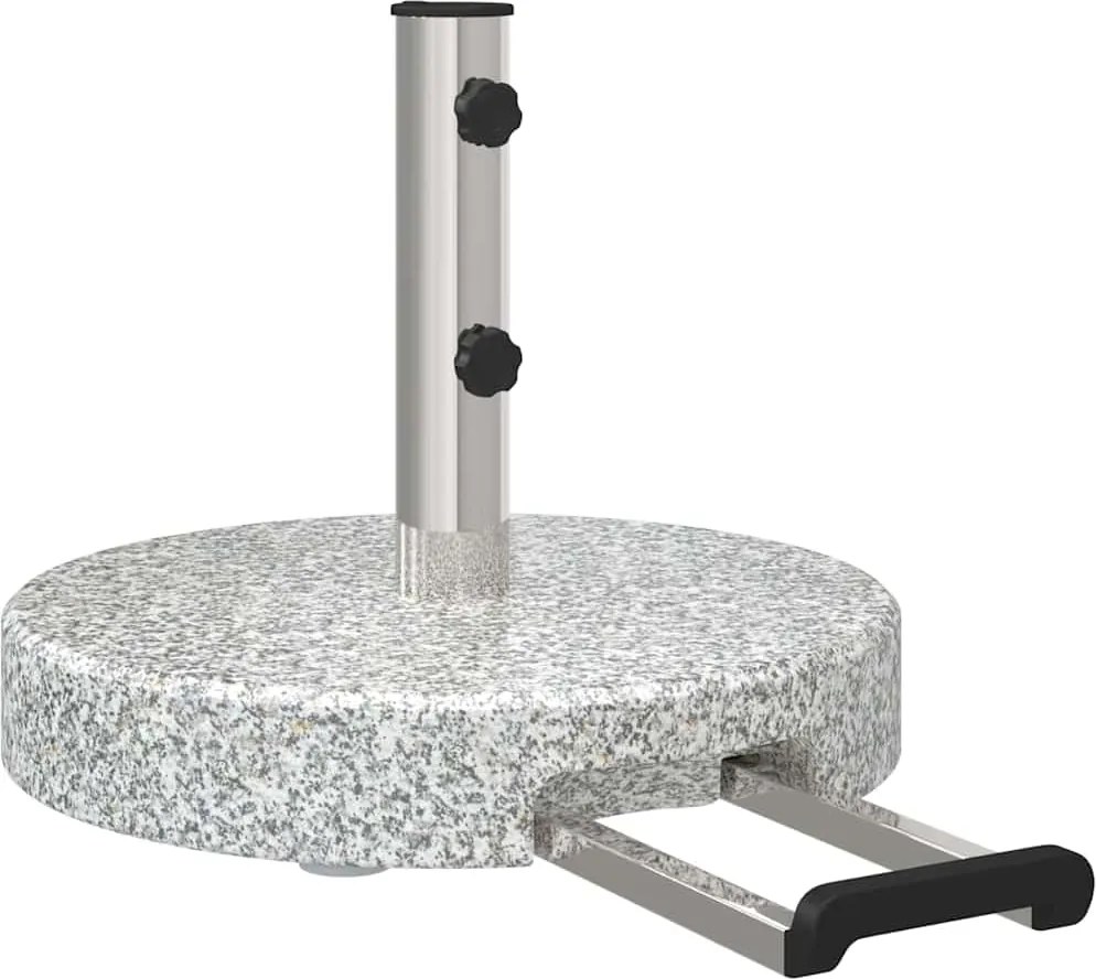 vidaXL Bază pentru umbrelă Gri Ø 45 x 37.5 cm Granit