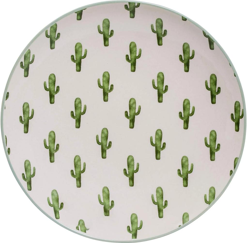Farfurie Cactus din Ceramica Verde Jade - Ceramica Verde Diametru(20 cm)
