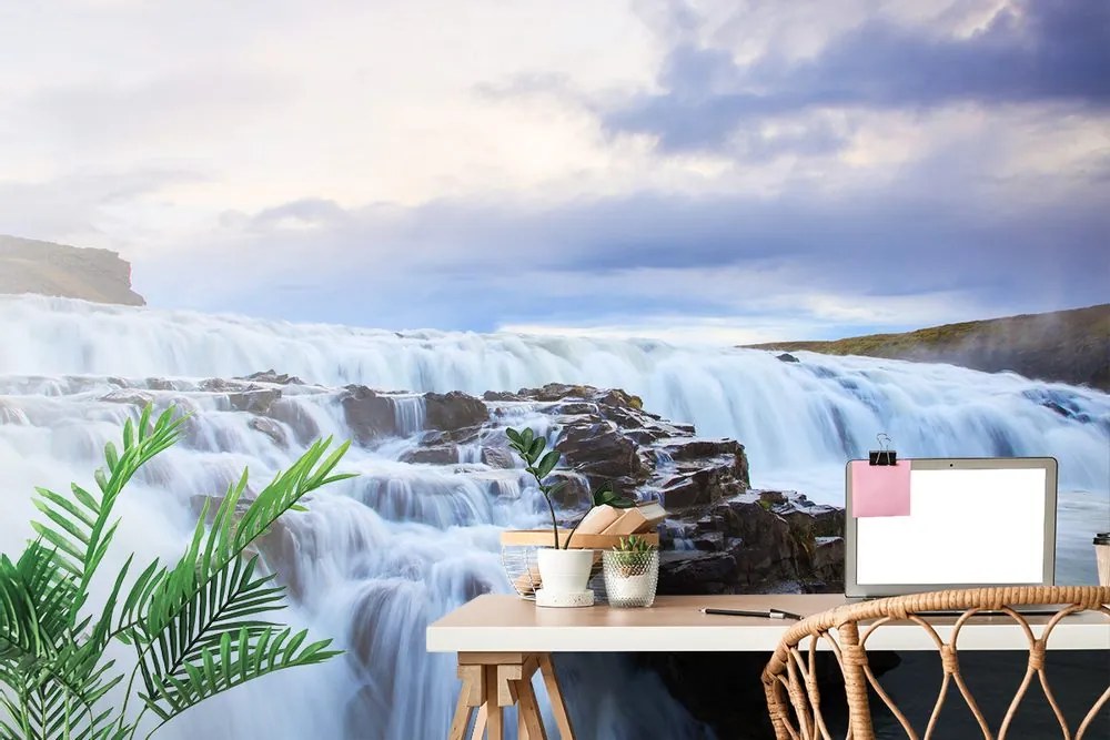 Fototapet cascade în Islanda