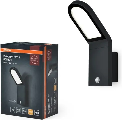 Osram - Lampă LED de perete pentru exterior cu senzor ENDURA STYLE LED/12W/230V IP54