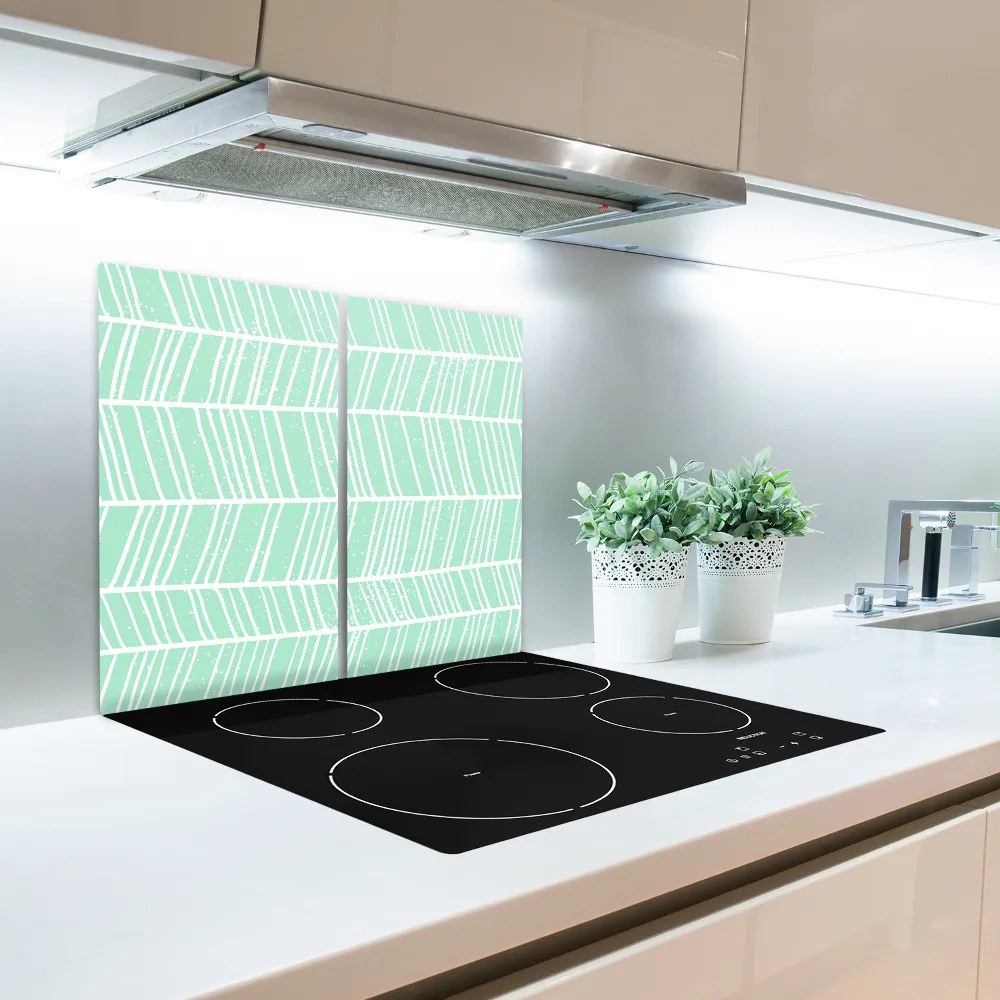 Tocator din sticla herringbone
