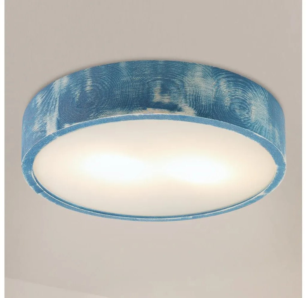 Brilagi - Plafonieră PINO 2xE27/15W/230V pin/albastru Ø 37,5 cm