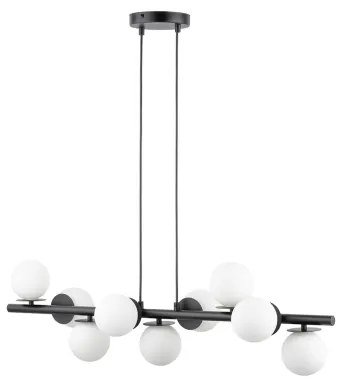 Lustră pe cablu AVOLA 9xG9/12W/230V negru