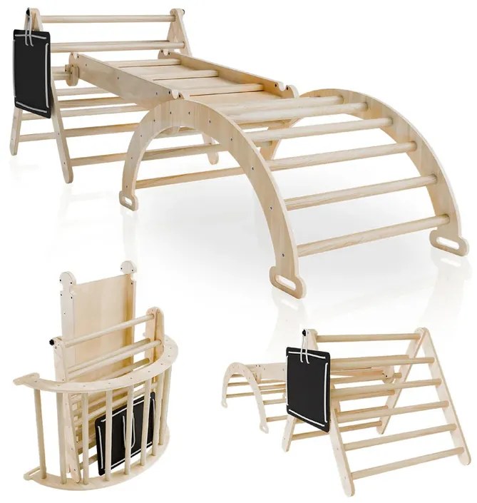 Juskys Set de cățărare pentru copii Movario 4 în 1