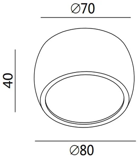Fabas 3428/71/102 - Spot LED VASTO, 7W, 230V