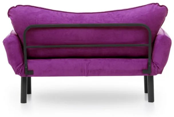 Canapea Extensibilă cu 2 Locuri Chatto, 140 x 70 x 65 cm, Mov
