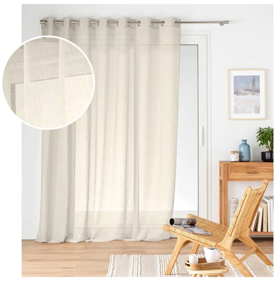 Perdea în culoare naturală 240x240 cm Carlin – douceur d'intérieur