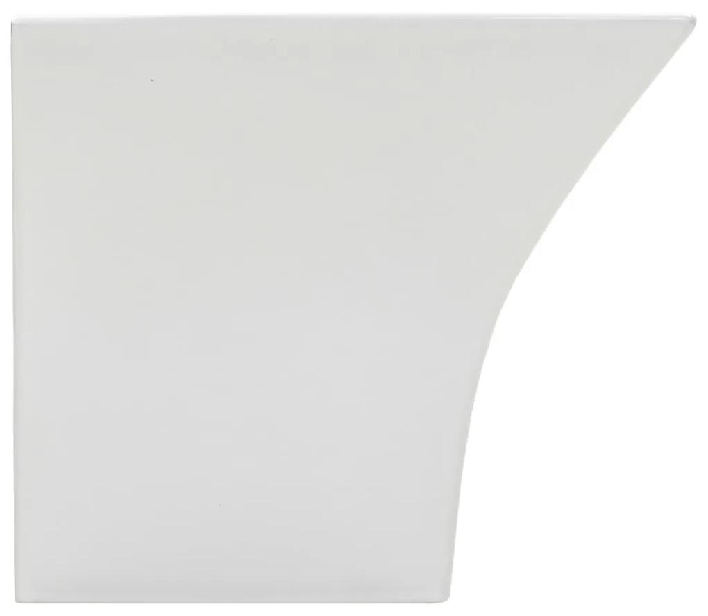 Chiuveta ceramica suspendata pe perete, alb, 500x450x410 mm