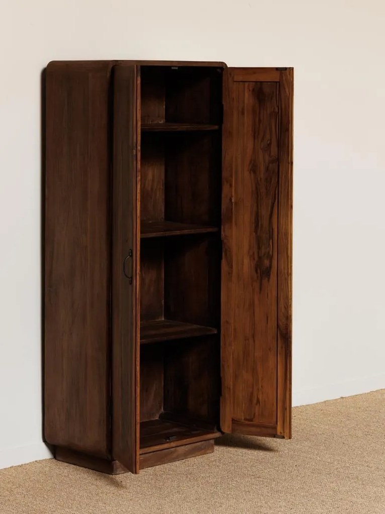 Dulap din lemn reciclat, cu 2 usi, aspect vintage, Almirah