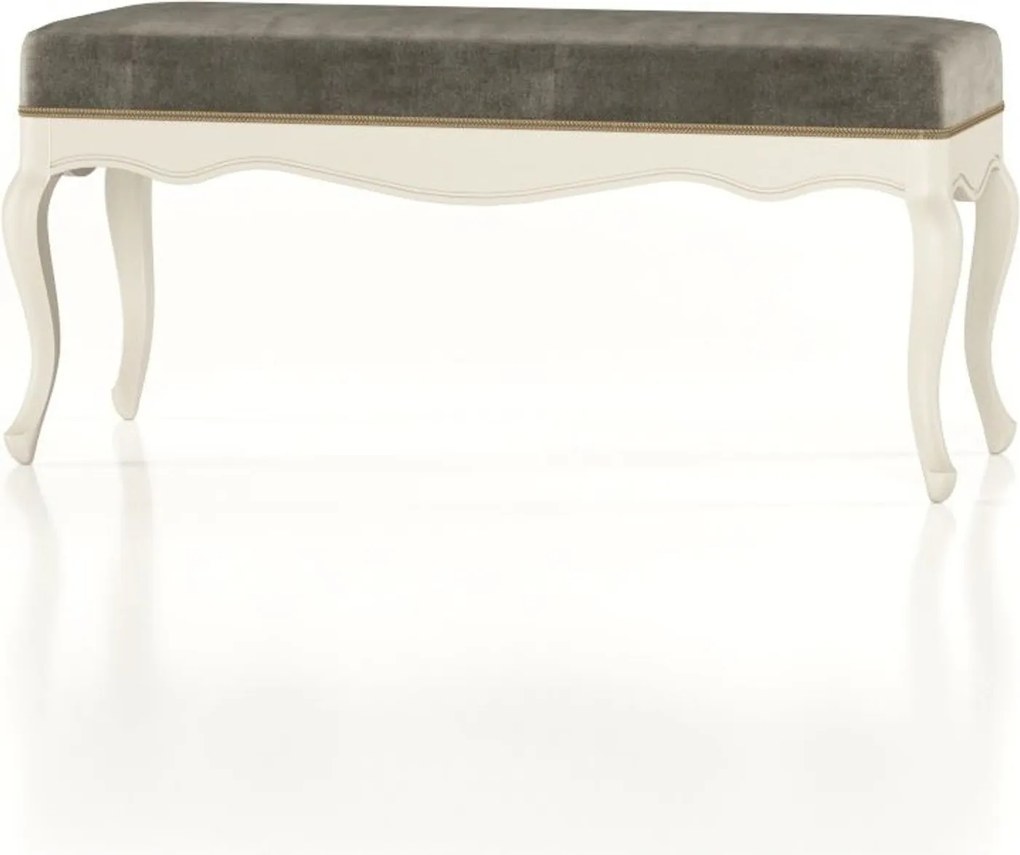 Băncuță lemn masiv, 113 × 43 × 52 cm - Vanilla
