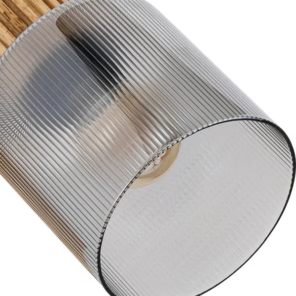 Brilagi - Spot HYGGE 2xE14/15W/230V lemn de cauciuc/fumuriu