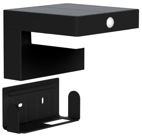 Aplică LED solară Zuma Line WT33811 GRID LED/4,5W/2000mAh IP44 negru