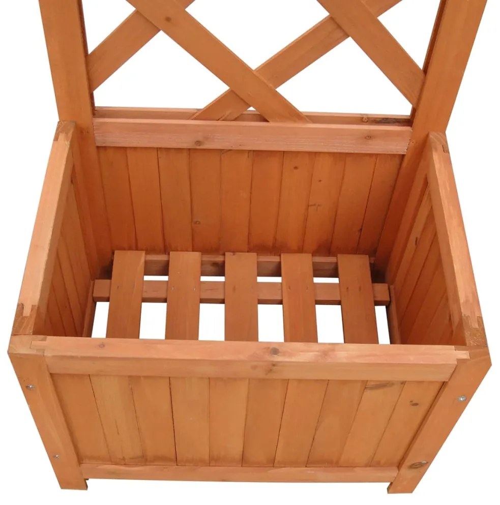 Spalier cu masca ghiveci 40 x 30 x 135 cm 1, Maro, 40 x 30 x 135 cm