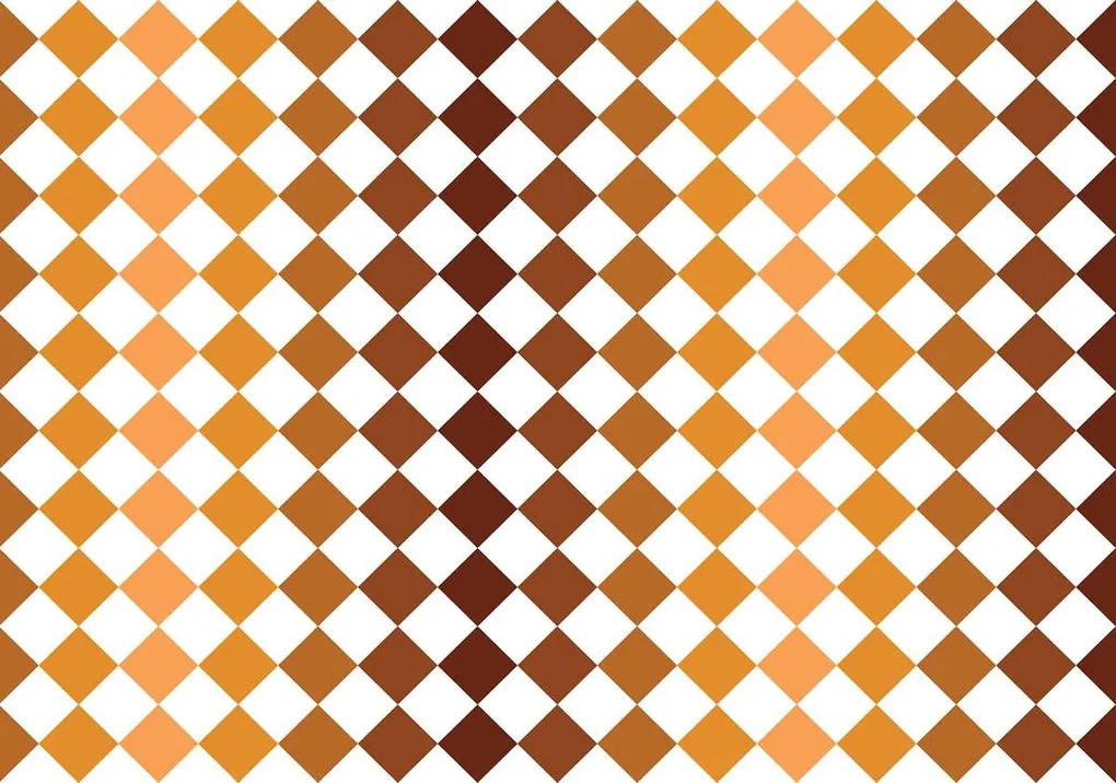 Fototapet - Mozaic - gresie maro (254x184 cm), în 8 de alte dimensiuni noi
