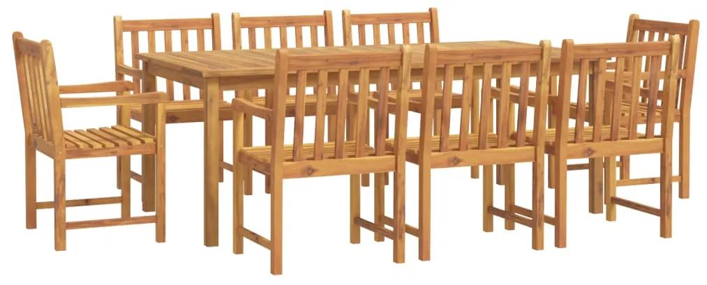3206280 vidaXL Set mobilier de grădină, 9 piese, lemn masiv de acacia