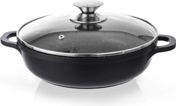 Oală din aluminiu neaderent cu capac din sticlă Orion Grande, ⌀ 24 cm